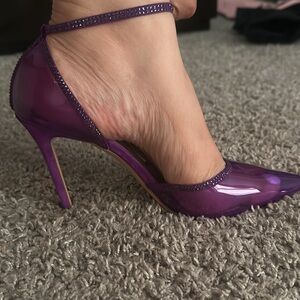 Gianvito Rossi Shiny Purple Heels